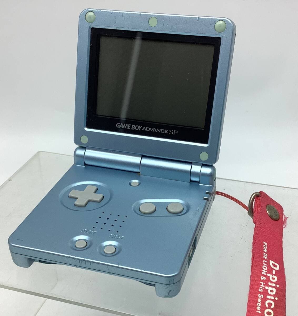 10273 【ジャンク】Nintendo 任天堂 ゲームボーイアドバンスSP AGS-001 パールブルー 本体 GBA SP 携帯ゲーム機 — 1/9