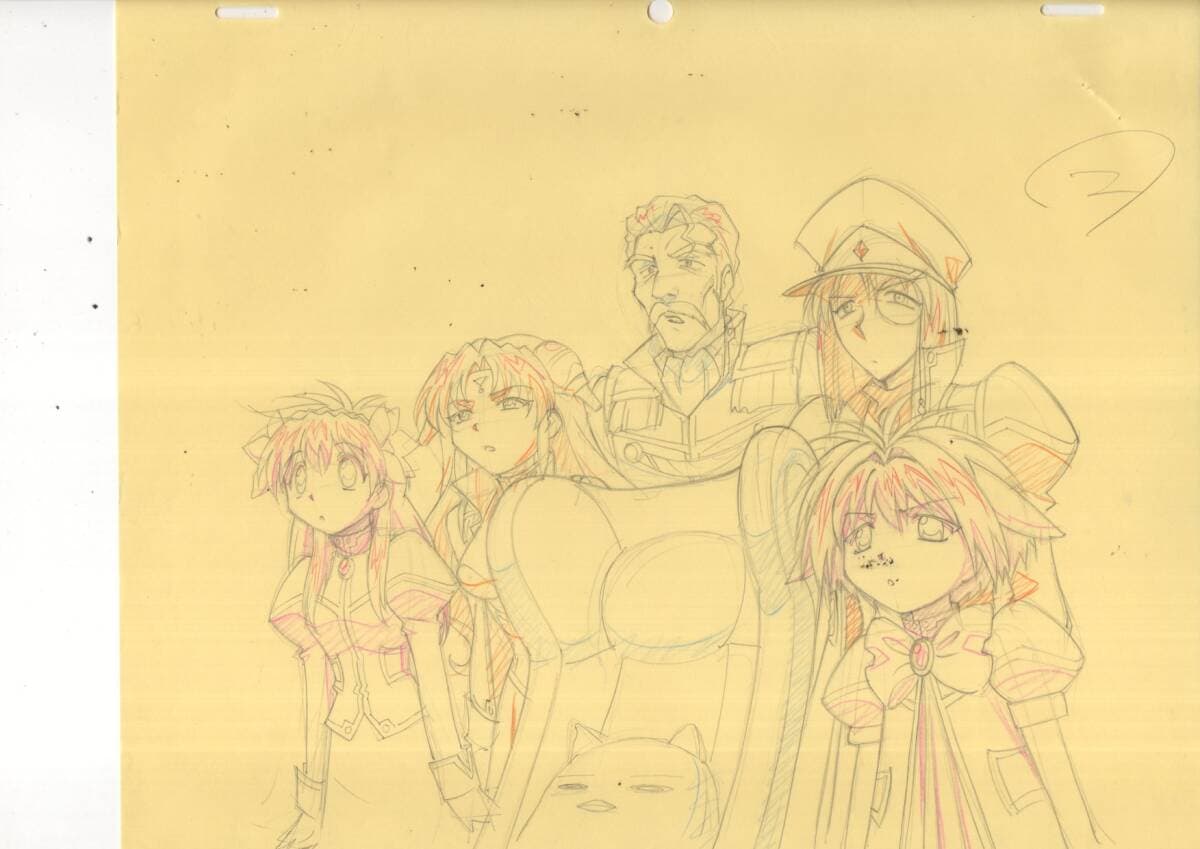 セル画 ギャラクシーエンジェル 3カットセット 原画8枚+原画4枚+原画29枚セット TT-29 — 1/9