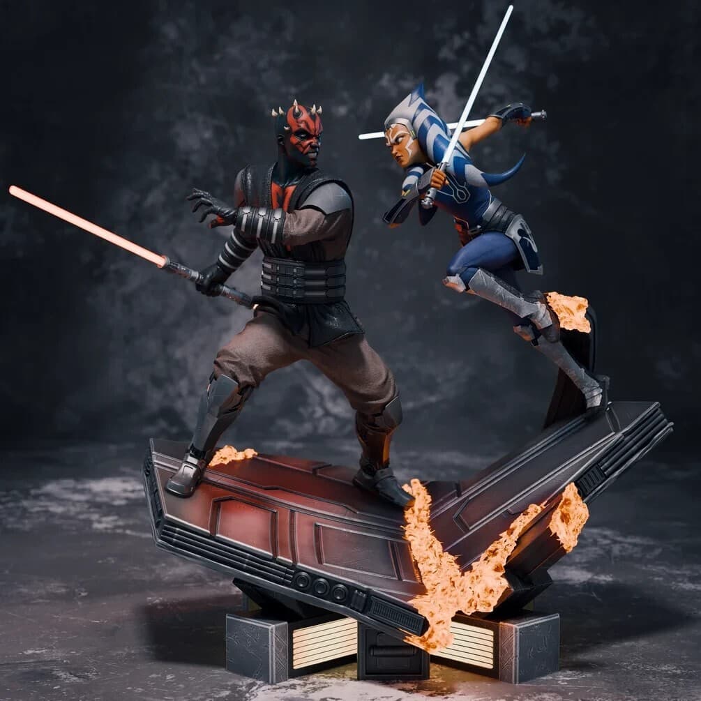 Ahsoka Tano vs Darth Maul スターウォーズ ファンアート ジオラマ- 1/6 ガレージキット 未塗装 GK — 1/8
