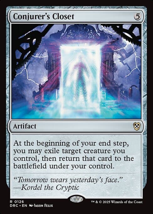 MTG ■無/英語版■(126)《妖術師の衣装部屋/Conjurer's Closet》霊気走破 DRC 無R — 1/1