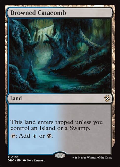 MTG ■土地/英語版■(152)《水没した地下墓地/Drowned Catacomb》霊気走破 DRC 土地R — 1/1