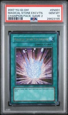 2007 YU-GI-OH! CHAMPION PACK: GAME 2 #EN001 MAGICAL STONE EXCAVATION PSA 10 海外 即決 — 1/3