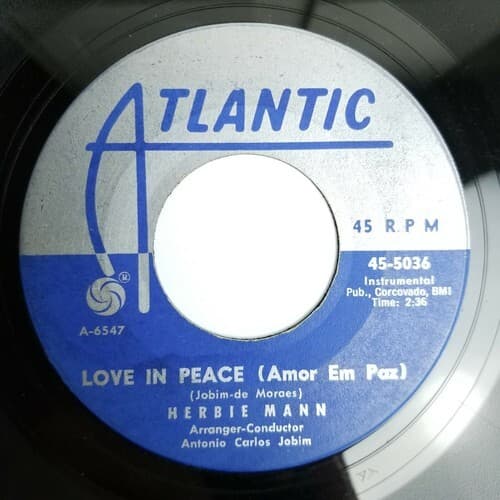 Herbie Mann One Note Samba / Love / In Peace 7" 45 RPM Atlantic 45-5036 海外 即決 — 1/10