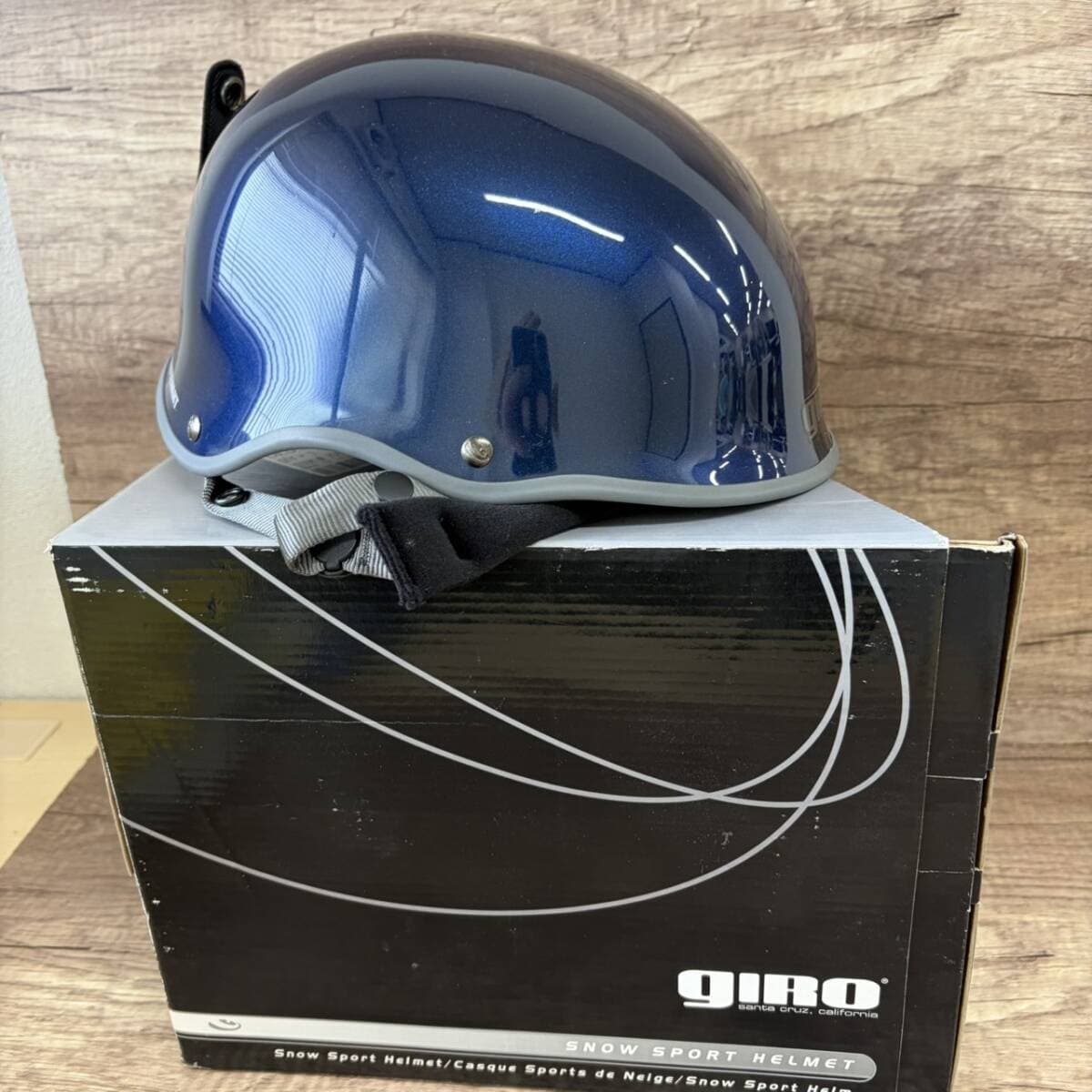 【未使用】GIRO ジロ BAD LIEUTENANT ヘルメット スノーボード スキー ヘッドホン欠品 ネイビー Sサイズ — 1/9