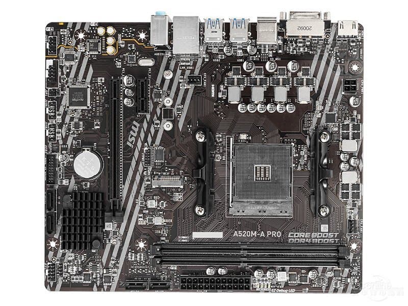 MSI A520M-A PRO マザーボード AMD A520 AM4 MicroATX メモリ最大64G対応 保証あり — 1/4