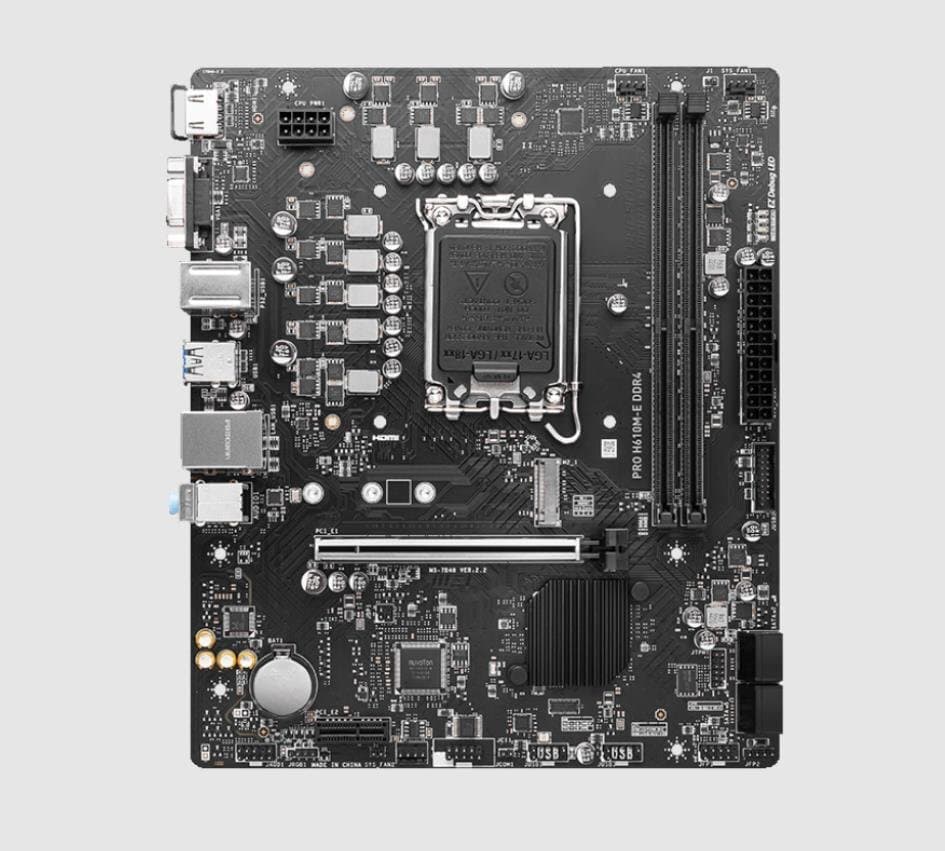 MSI PRO H610M-E DDR4 マザーボード Intel H610 LGA 1700 Micro ATX メモリ最大64G対応 保証あり — 1/3