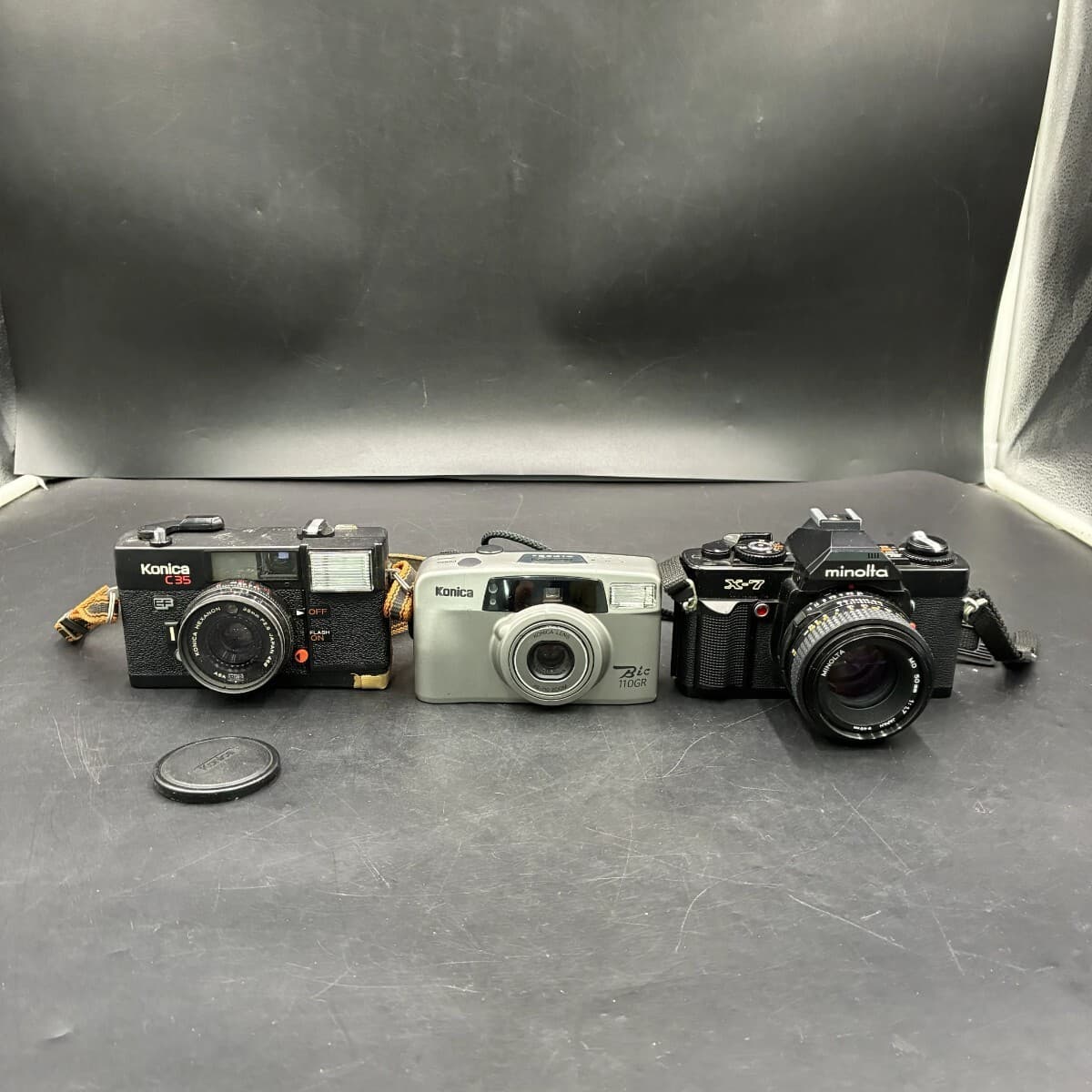 1円スタート minolta konica カメラ 3点まとめ コンパクト フィルム 一眼レフ カメラ 等 通電未確認 現状品 TK102429 — 1/7