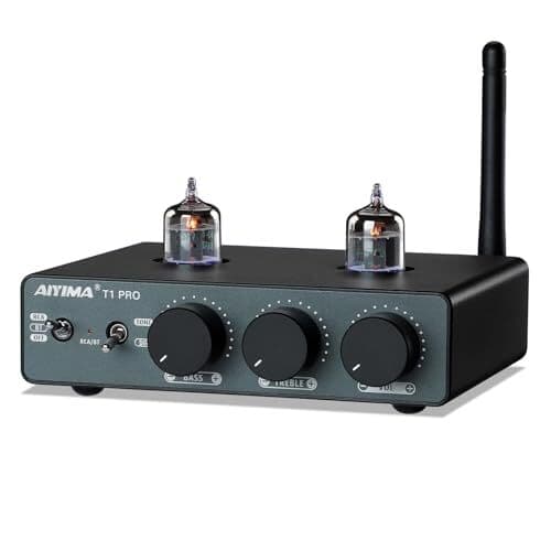 AIYIMA T1PRO 2.0/2.1 デジタル真空管Bluetoothプリアンプ QCC3040&NE3255P可更放mm — 1/7
