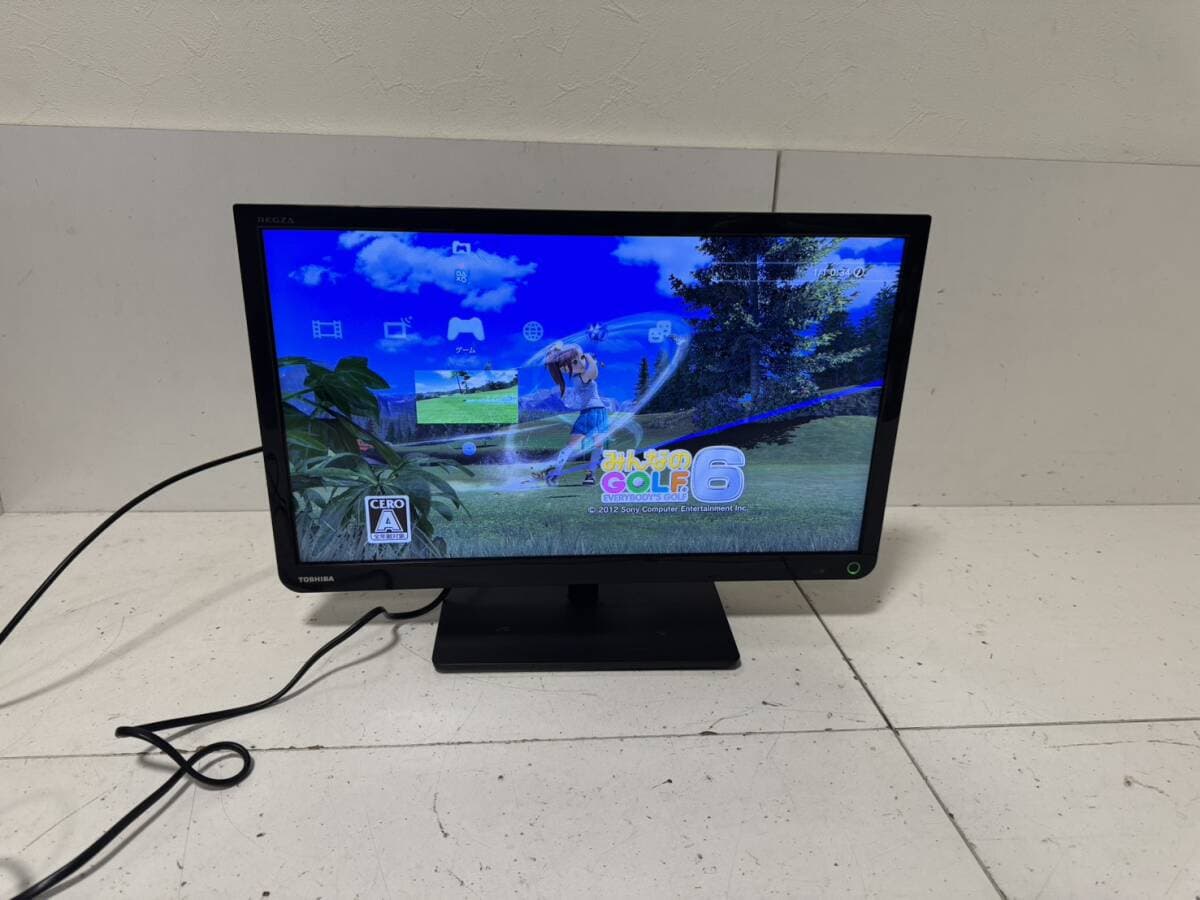 【TOSHIBA 23S8 本体 東芝 液晶テレビ REGZA レグザ 23V型 ゲーム機モニター】 — 1/8