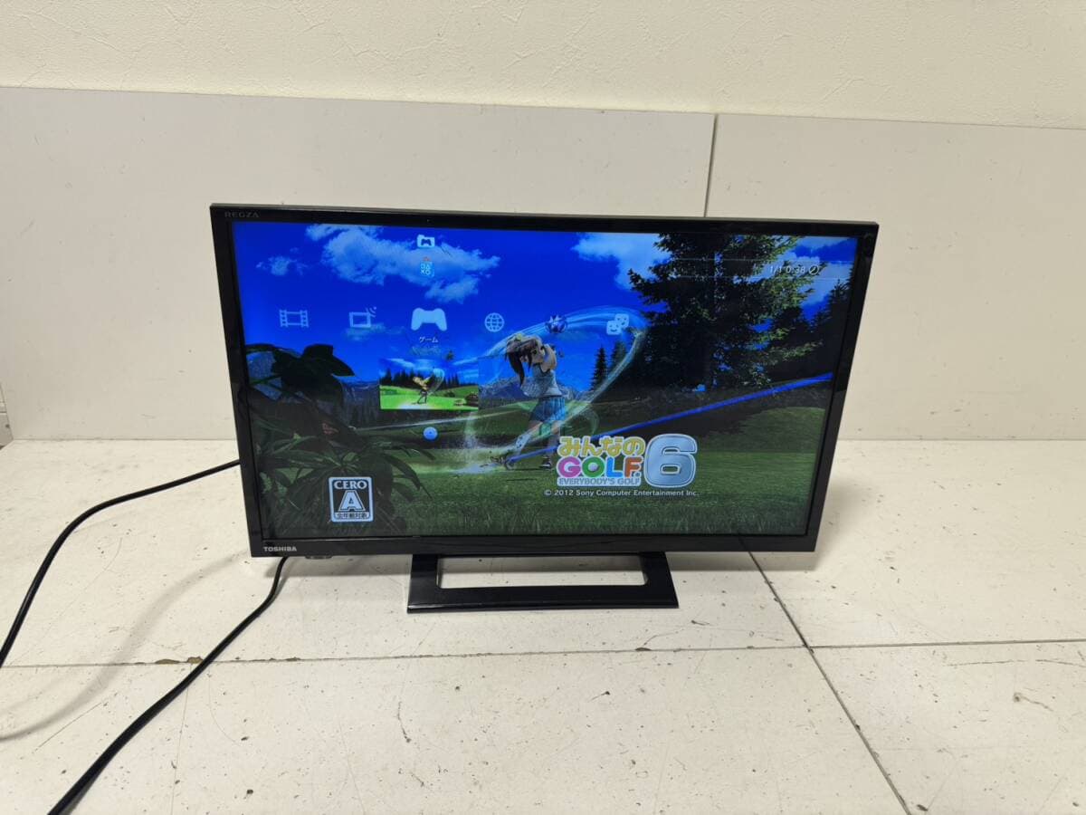 【TOSHIBA 24S24 本体 東芝 液晶テレビ REGZA レグザ 24V型 ゲーム機モニター】 — 1/9