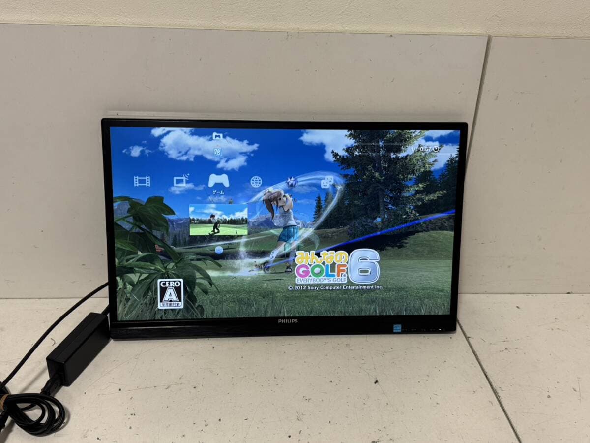 【Philips 234E5E 本体 23インチ 液晶ディスプレイ 液晶モニター ゲーム機モニター 電源ケーブル付属】776 — 1/7