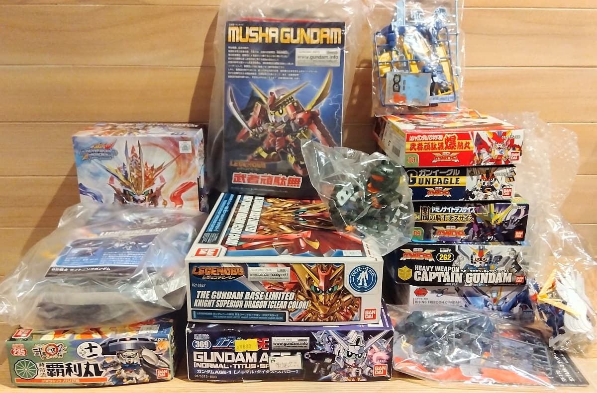 送料込 訳あり ガンプラ ジャンク SDガンダムフォース BB戦士 LGBB 武者頑駄無/クリアカラー スペリオルドラゴン 組済etc まとめ出品 処分 — 1/1