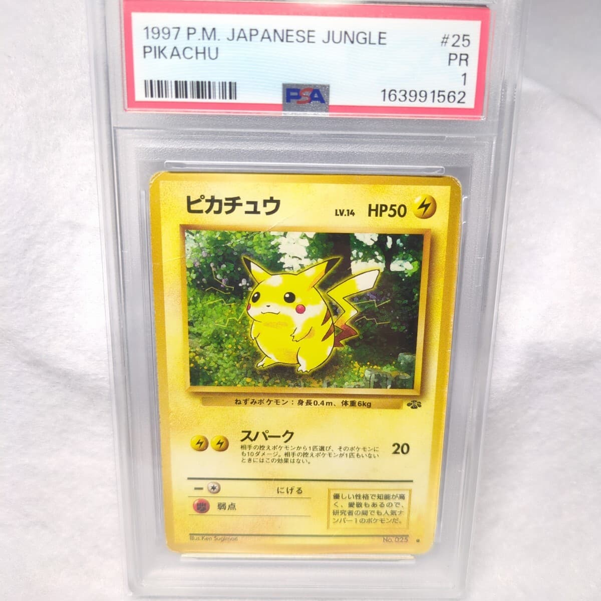 PSA1 旧裏 レトロ 鑑定品 ポケモンカード ピカチュウ ジャングル — 1/6