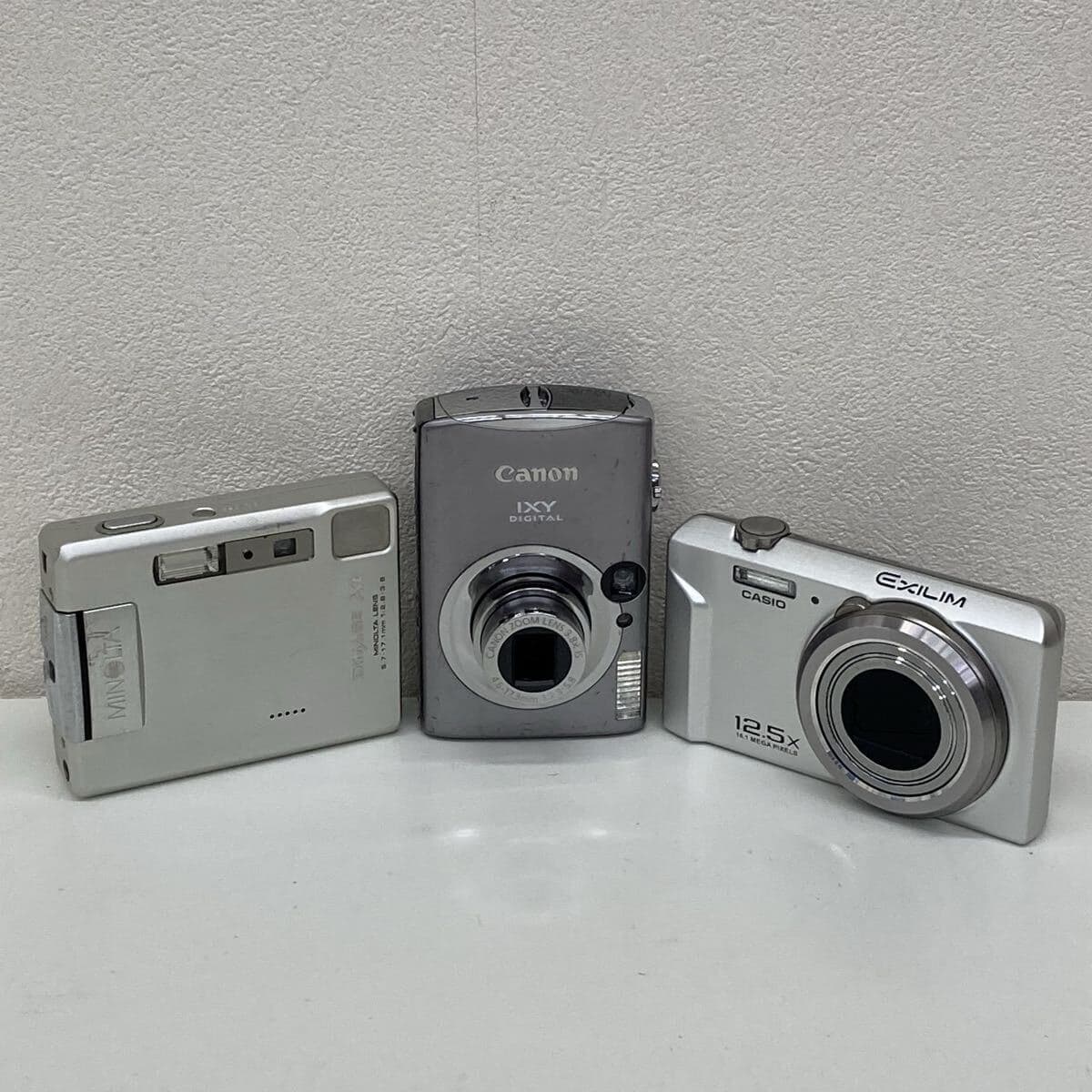 【B2196-j】 カメラ デジカメ 3点 まとめ CASIO EXILIM EX-ZS160 CANON IXY digital 900 IS MINOLTA dimage xt デジタルカメラ コンパクト — 1/10