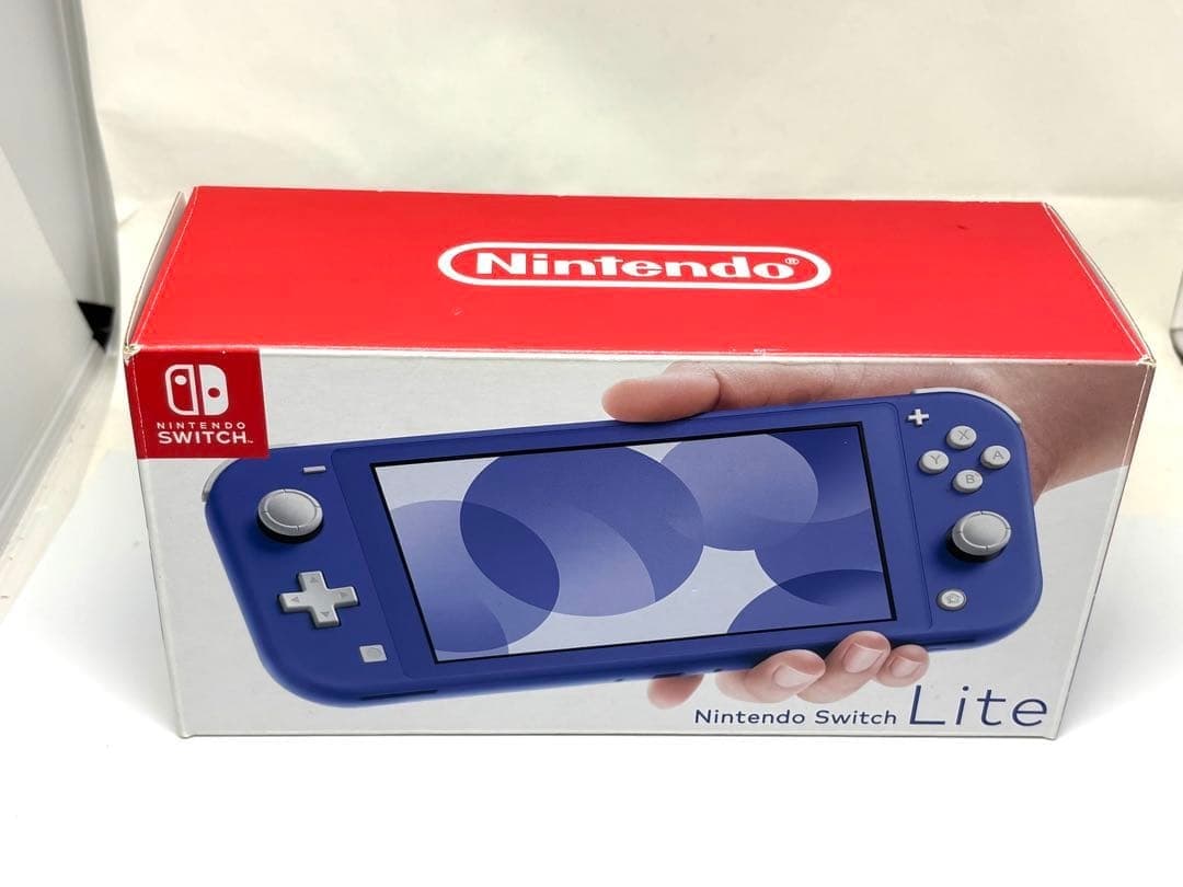 美品をお探しの方に!Nintendo Switch Lite ブルー 本体 箱付 — 1/8