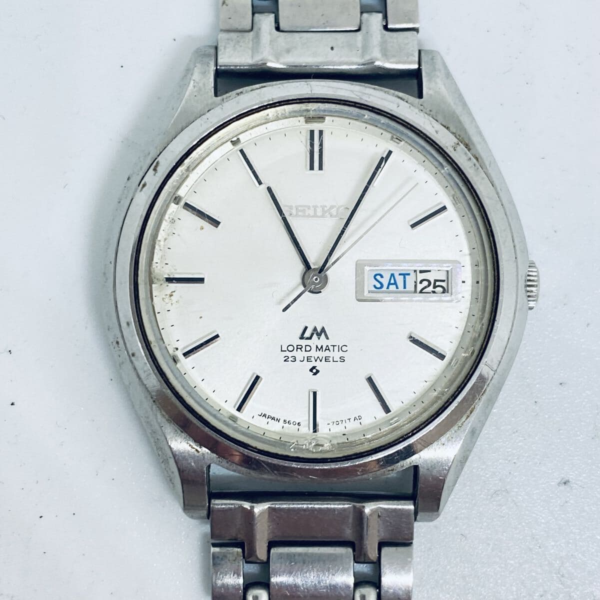 2610-158 SEIKO 5606-7070 ロードマチック セイコー デイデイト スペシャル 自動巻き 自動巻 腕時計 アンティーク レトロ 23石 — 1/7