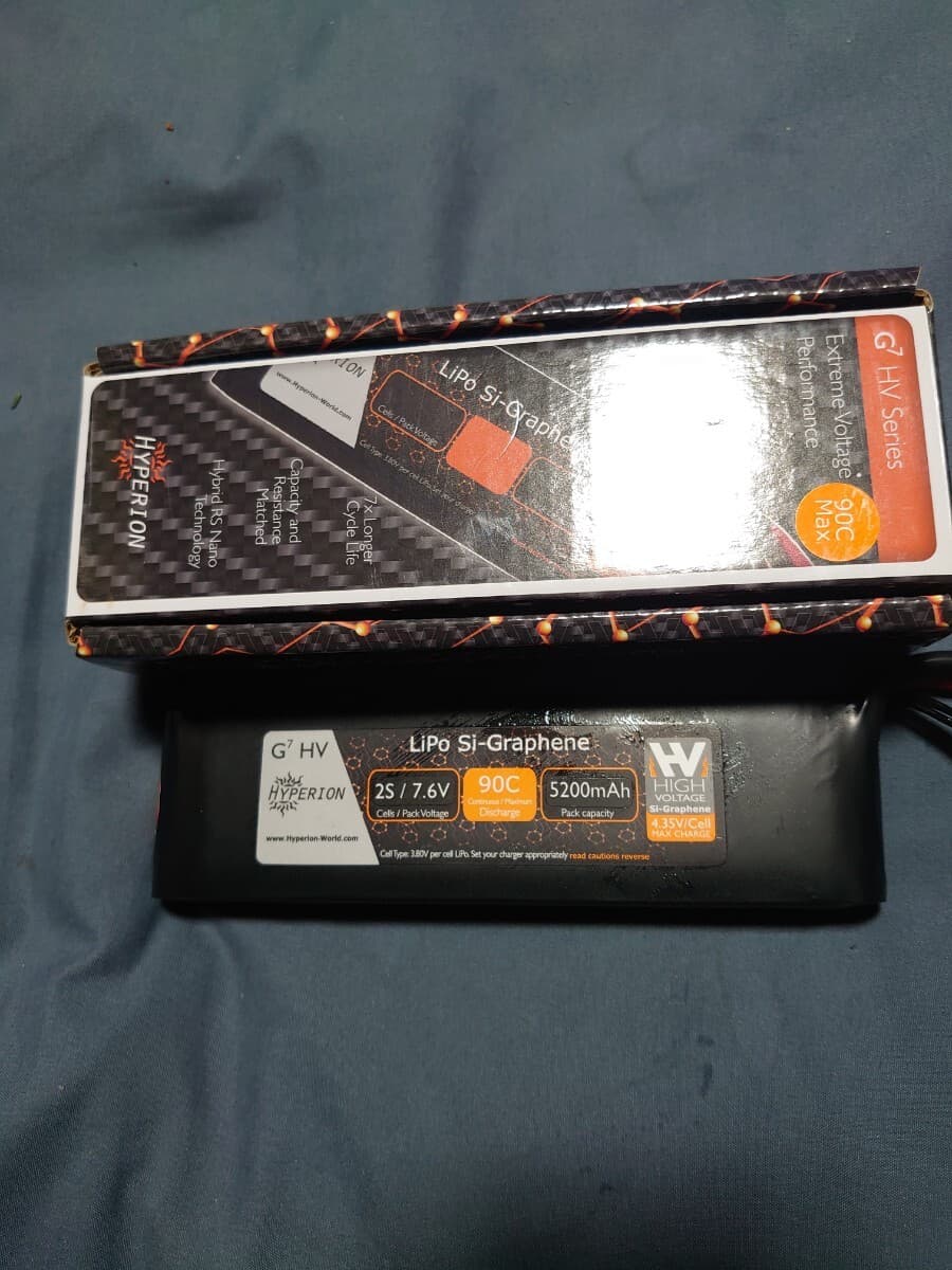 HYPERION G7 HV Series LiPo Si-Graphene 2S 7.6V 5200mAh 90C 冷蔵庫保管 — 1/5