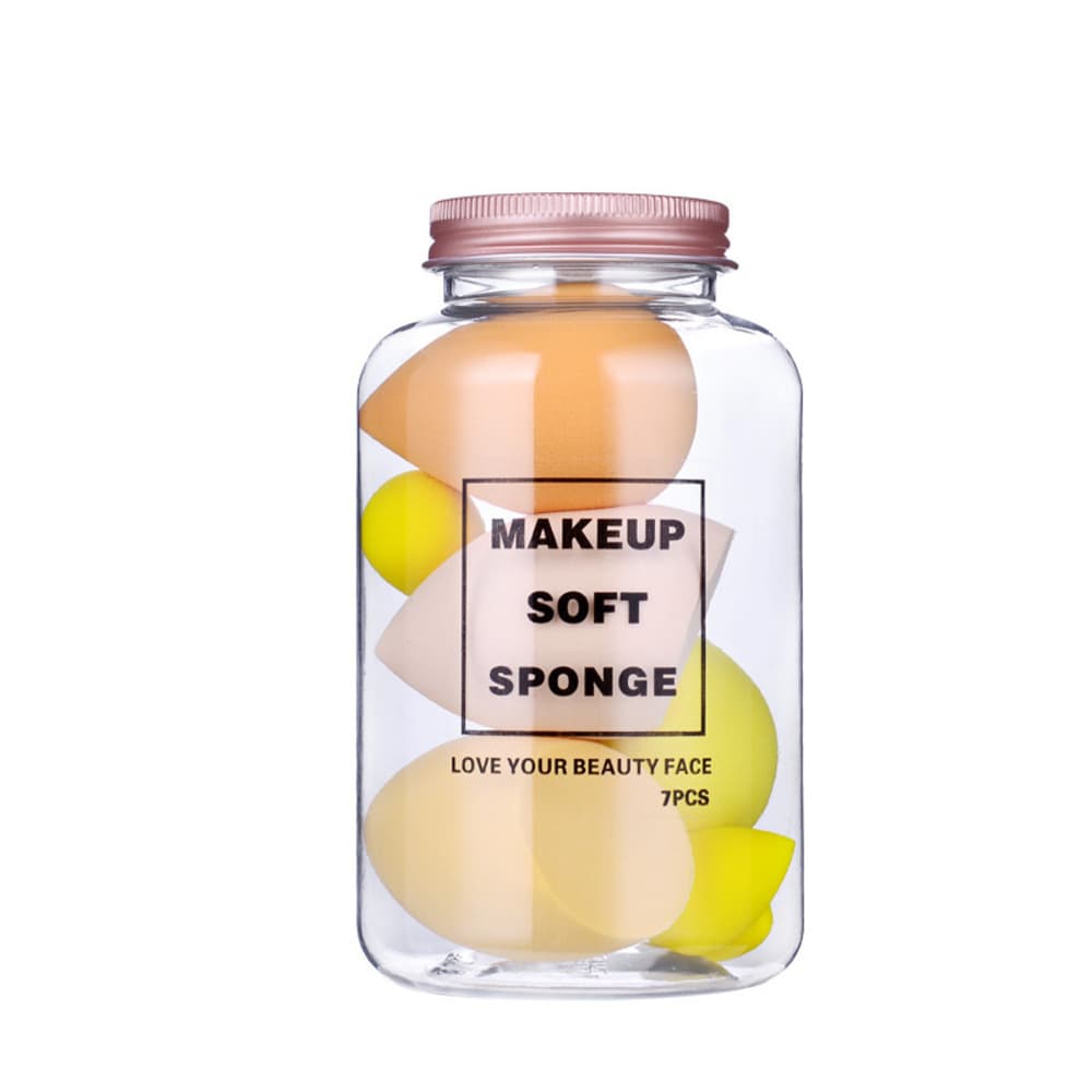 ☆ イエロー ☆ メイクアップ用スポンジ 7個セット mmsponge1228e メイクスポンジ セット メイクアップスポンジ メイクパフ スポンジ パフ — 1/10