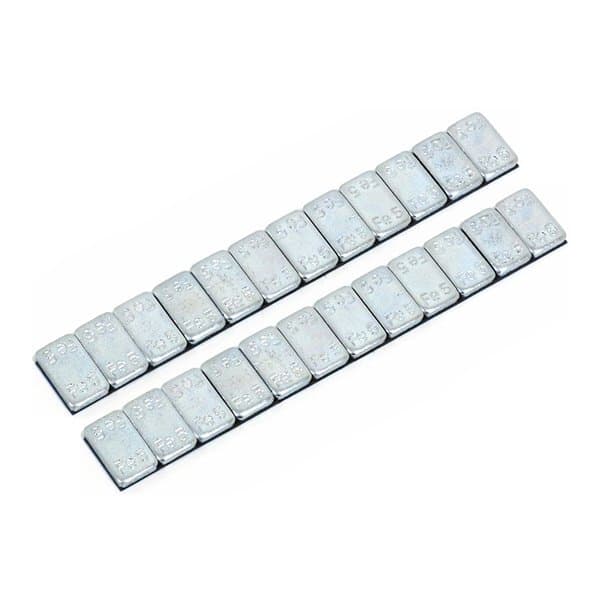 薄型 バランスウェイト ホイール バランサー 2本 24個 重り 5g×24 120g ウエイト スチール アルミ タイヤ 鉄製 カット可能 強力貼付 — 1/4