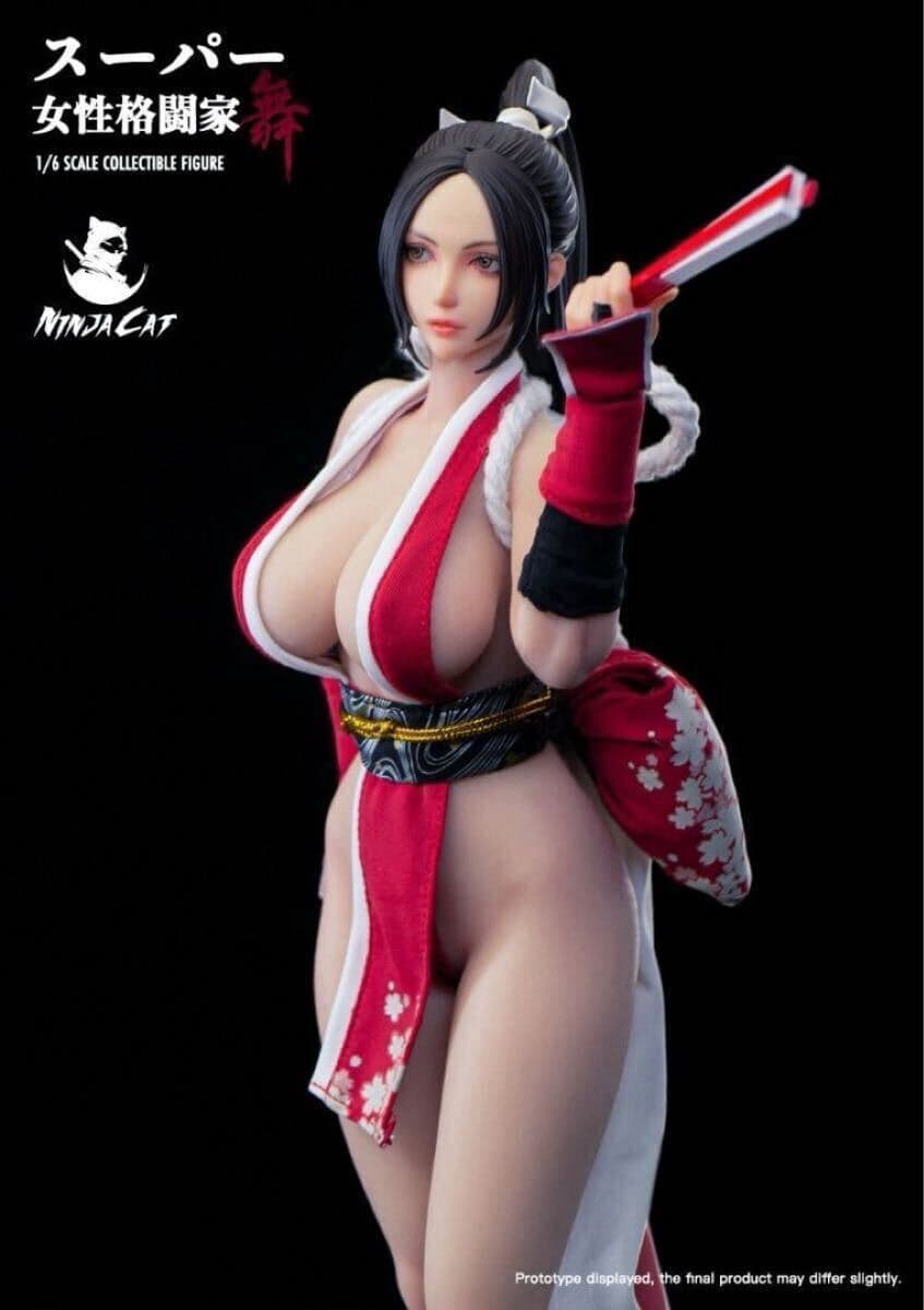 新品未開封 Ninja Cat N001 SNK KOF ザ・キング・オブ・ファイターズ 不知火舞 1/6 フィギュア MAI SHIRANUI (検バンダイ メディコム) — 1/3
