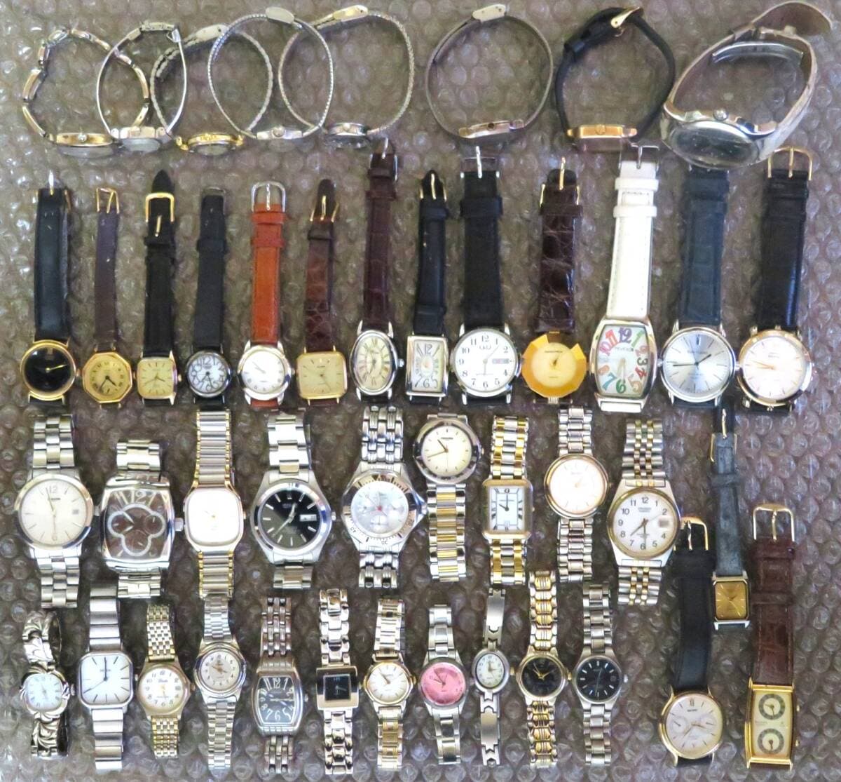 腕時計おまとめセット/SEIKO Exceline WALTHAM CITIZEN REGUNO EXCEED 等/ビンテージ/ブランド/QUARTZ/機械式/大量/点/kg — 1/10