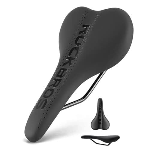 ROCKBROS 自転車 サドル 低反発 サドルクッション 痛くない 人間工学 衝撃吸収 防水 防塵 耐摩耗 軽量 ソフト ロード — 1/6