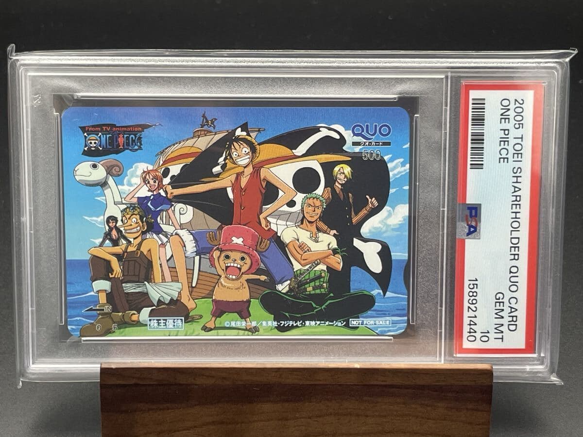 【 PSA10 QUOカード】ONE PIECE ワンピース ルフィ ナミ ゾロ ウソップ サンジ 未使用 〈テレカ、PHONE、図書カード等出品中〉 — 1/2