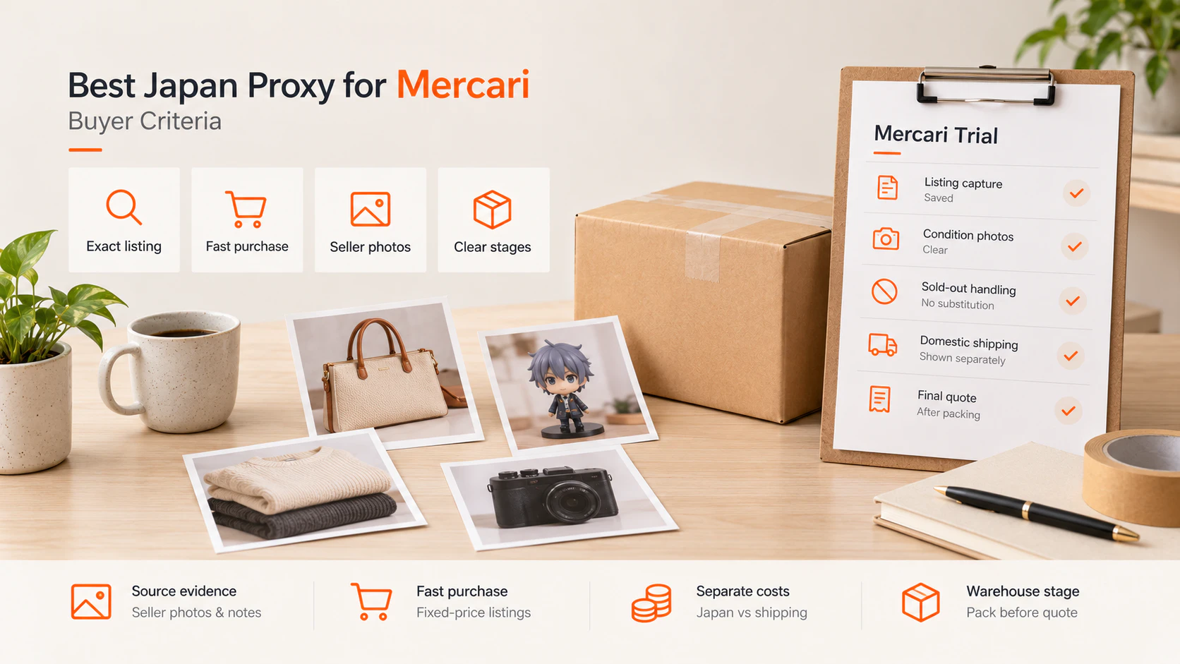 Japan Proxy Shopping visual guide for Best Japan Proxy for Mercari: Buyer Criteria