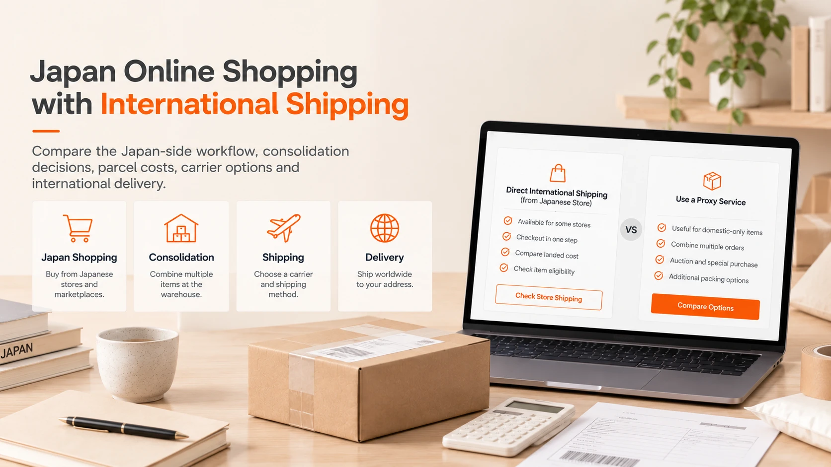 Japan Proxy Shopping visual guide for Japan Online Shopping with International Shipping