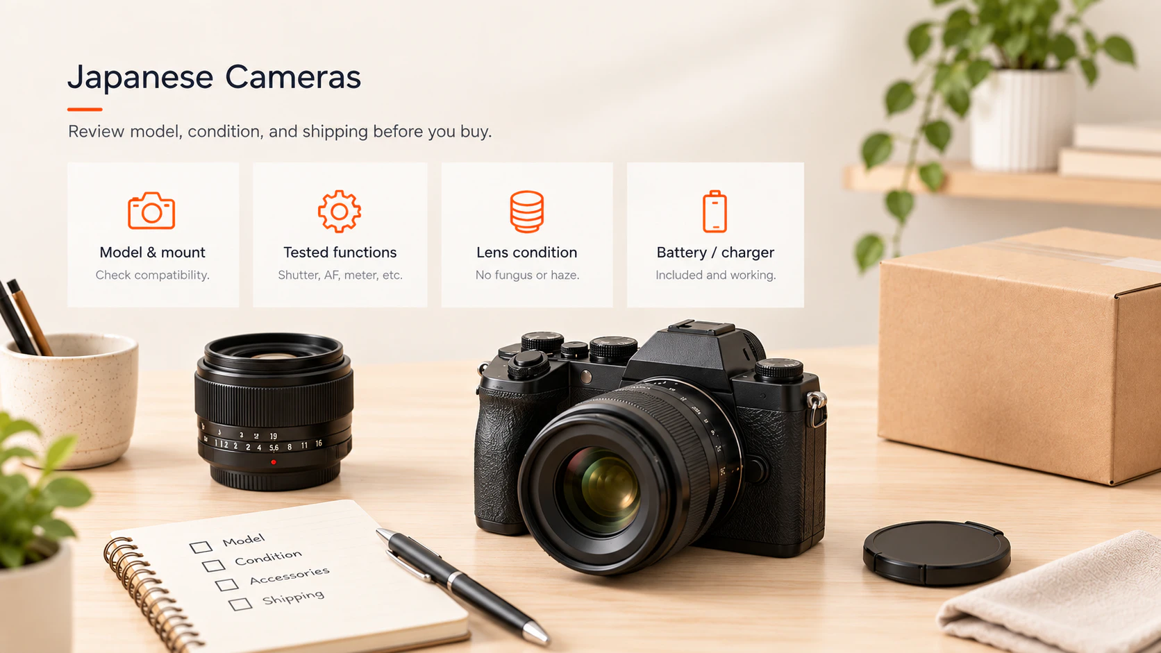 Japan Proxy Shopping visual guide for Japanese Cameras